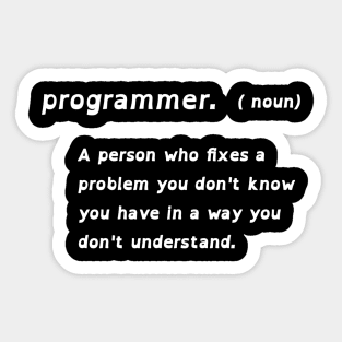 A programmer Sticker